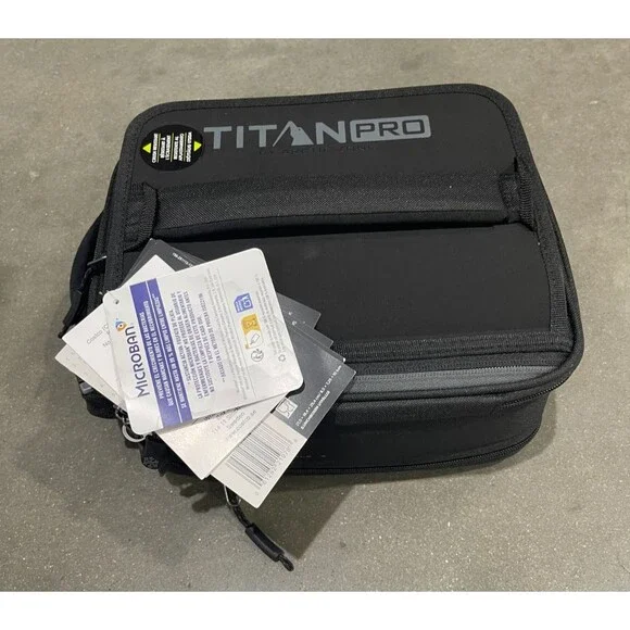 Titan Pro Expandable Lunch Box Cooler Arctic Zone Ice Walls Leak Proof Black