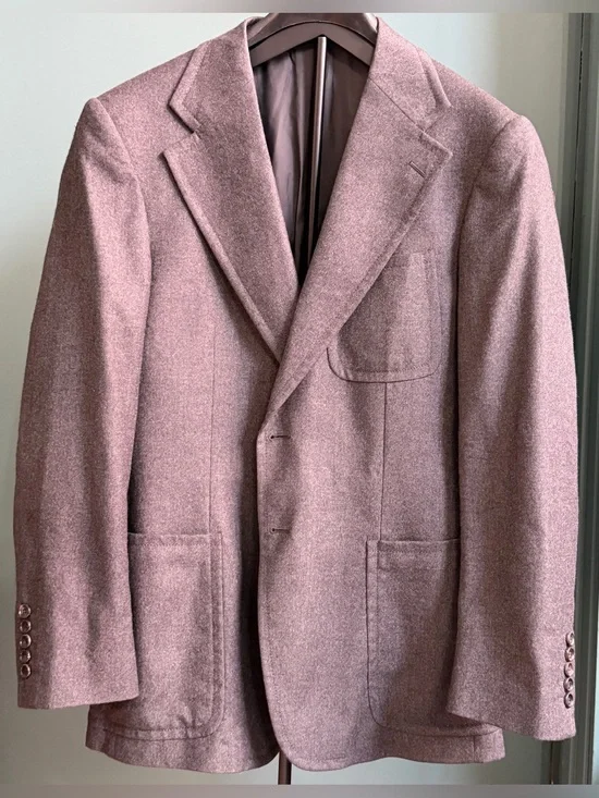 GUCCI GRAY WOOL WOVEN SPORT COAT BLAZER 52 / 42 US $1795 Wide Notch Lapel