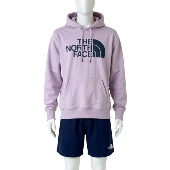 The North Face Pullover Hoodie Men's Size Medium Lavender Navy Blue