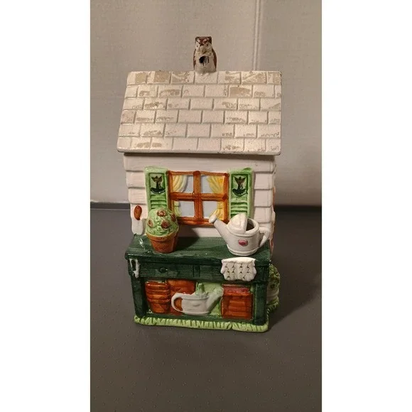 Vintage Fitz and Floyd Potting Shed Cookie Jar