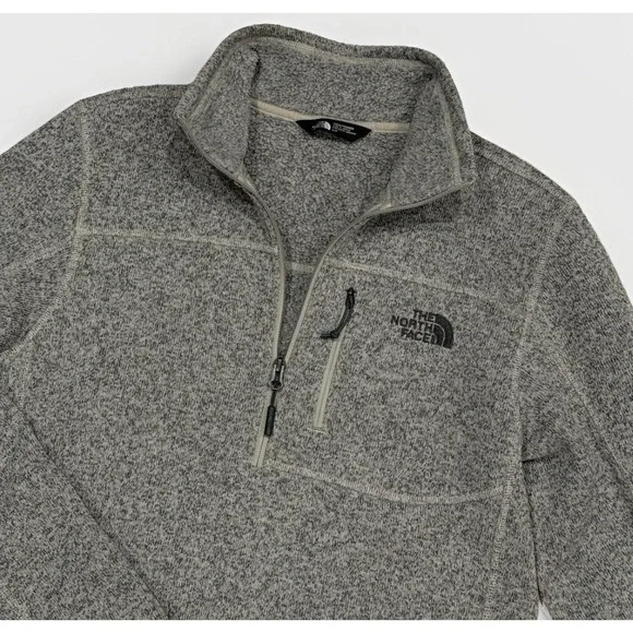 The North Face Men's Gordon Lyons 1/4 Zip Fleece Granite Bluff Tan Heather SMALL