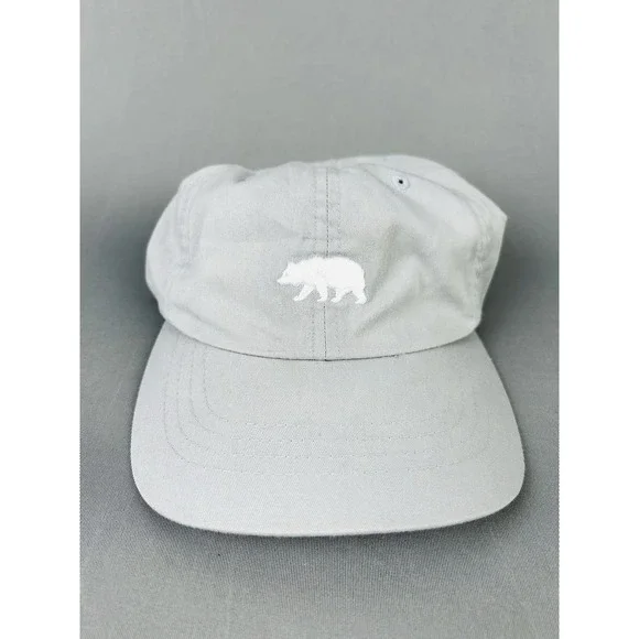 The North Face Bear Adult Light Grey‎ Adjustable Hat Strapback Cap