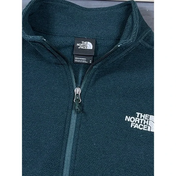 The North Face Pullover Mens Teal Waffle Knit 1/4 Zip Sweatshirt‎ Outdoor