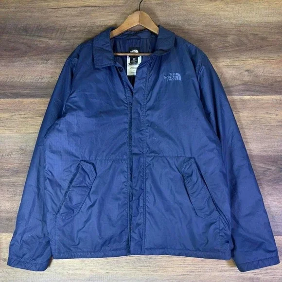 The North Face Men's Jacket Large Blue Circular Design‎