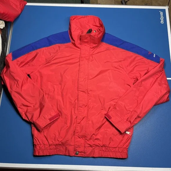 VINTAGE THE NORTH FACE EXTREME MENS JACKET LARGE RED FULL ZIP 80s‎ USA