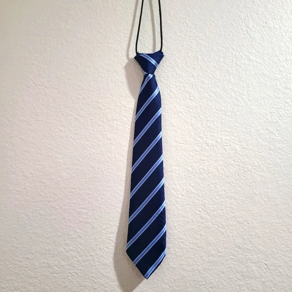 Blue Striped Pre-tied Necktie