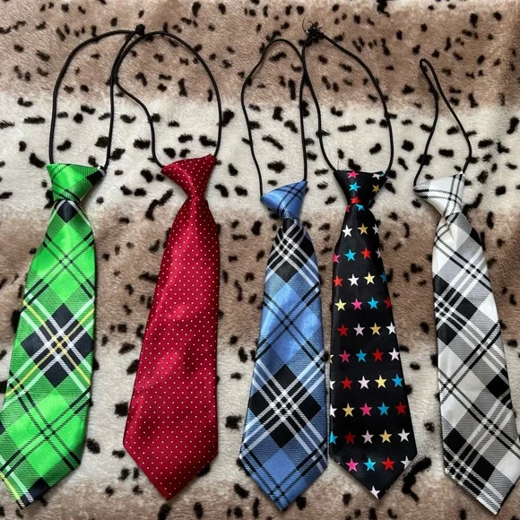 Lot of 5 Toddler Child Dress Ties