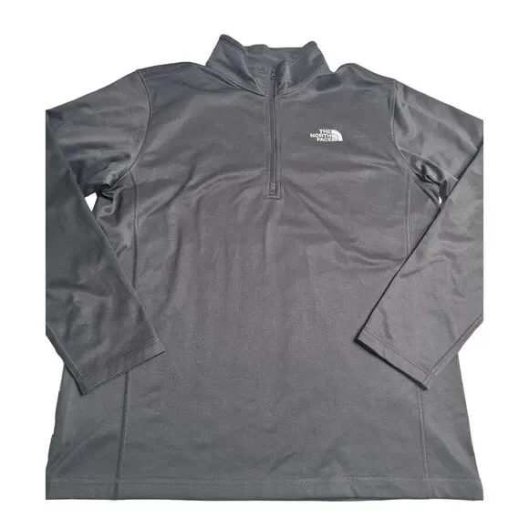 3446‎ The North Face 1/4 Zip Men's Black Large Pullover