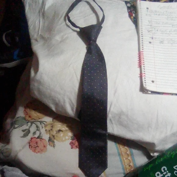 Navy Blue Polka Dot Necktie