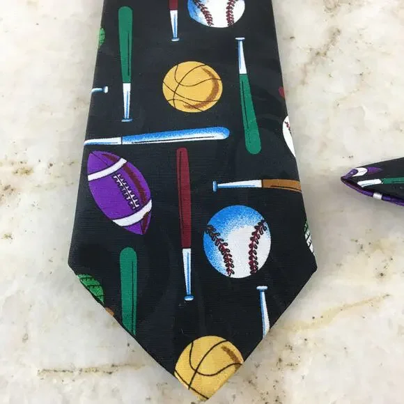 VAN HEUSENS BOY'S BALL GAMES MULTI-COLOR NECKTIE