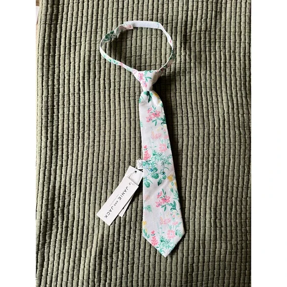 Janie and Jack Floral Toddler Tie