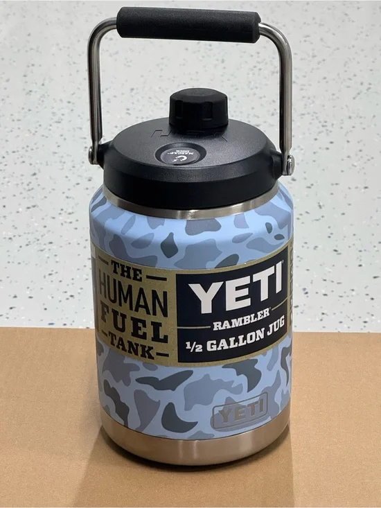 Yeti Rambler 1/2 Gallon Jug Blue Camo | New