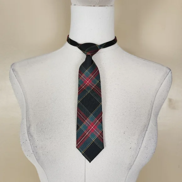 Green/Red Plaid Tie