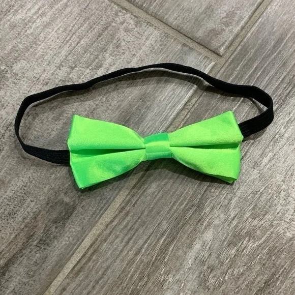 Green Bow Tie St. Paddy's, Xmas, Easter, Neckwear Infants, Kids NEW