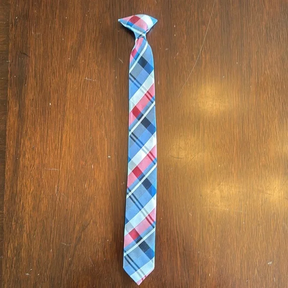 Boy clip-on tie.