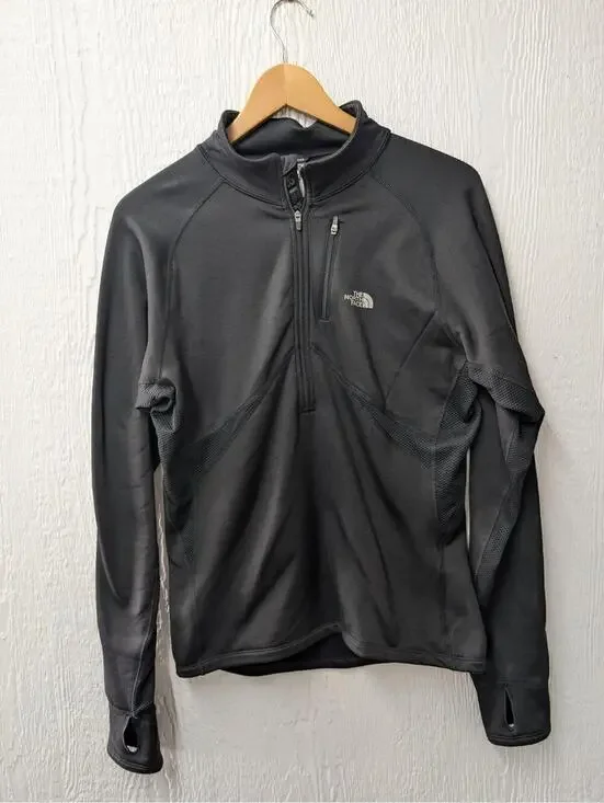 The North Face Quarter Zip Pullover Flight Series Lightweight Black Men's Small