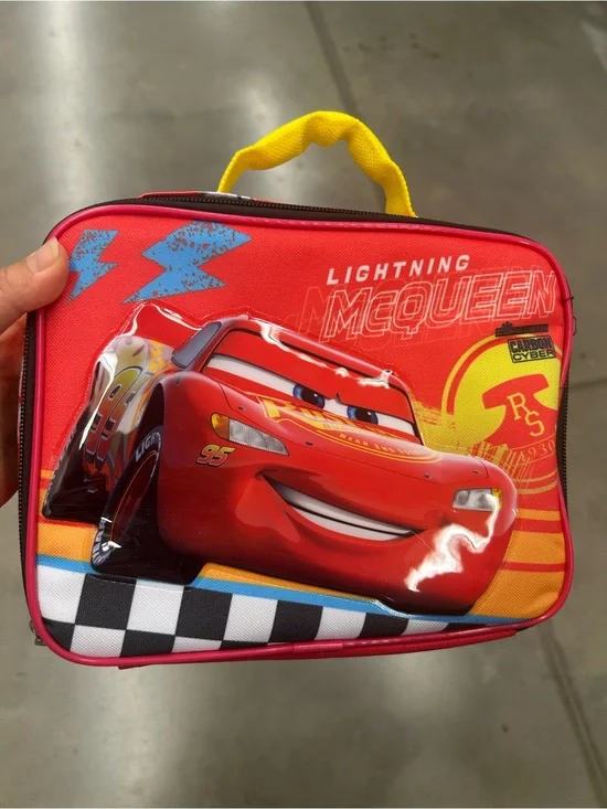 NWT Disney Pixar McQueen Lightning Car Lunch Bag