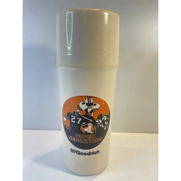 BF Goodrich Vintage Thermos NFL Football Aladdin Large Super Sensations Hot Rare