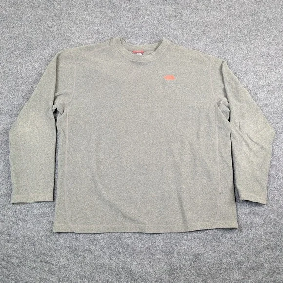The North Face Mens XXL Polartec Classic Fleece Pullover Olive Green Crewneck