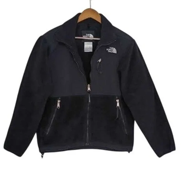 Vintage  North Face Women's Fleece‎ Jacket Black Medium Zip Up Outdoor Casual