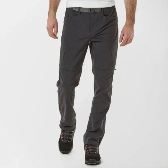 North Face Men's Paramount Convertible Hiking Pants Charcoal Grey Large