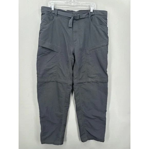 The North Face Pants Mens 40x32 Gray Paramount Convertible Cargo Outdoor Hiking