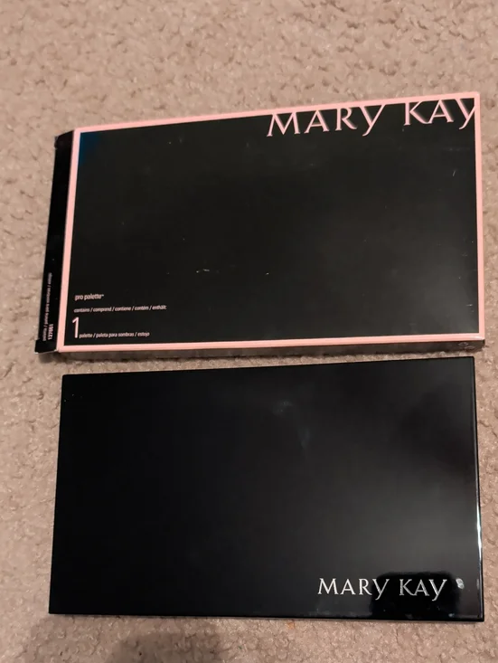 Mary Kay Black Makeup Palette Case with Pink Accents
