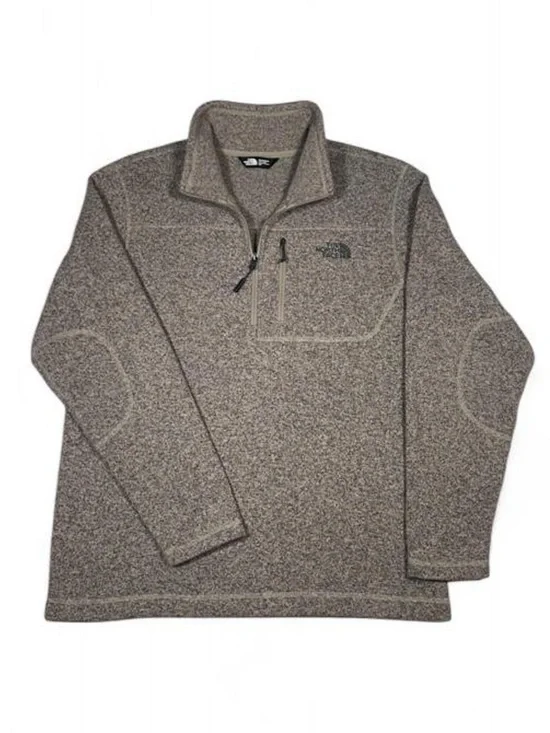 NWOT! The North Face Gordon Lyons Quarter Zip Brown Sweater Men’s Size L Q-Zip