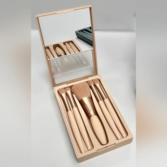 Professional Makeup Brush Set with Mirror