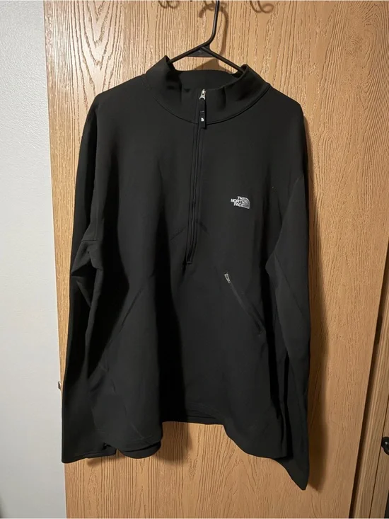 The North Face Black Flight Series Pullover with White Embroidery