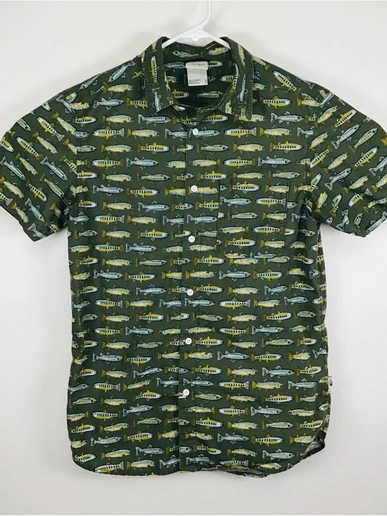 The North Face men’s short sleeve button up casual shirt medium