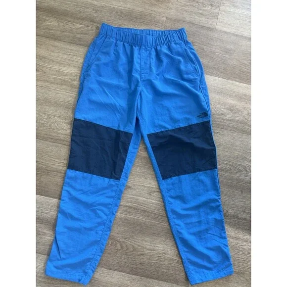Men’s North Face Nylon Blue Hiking Pants Size Small S Performance Outdoor