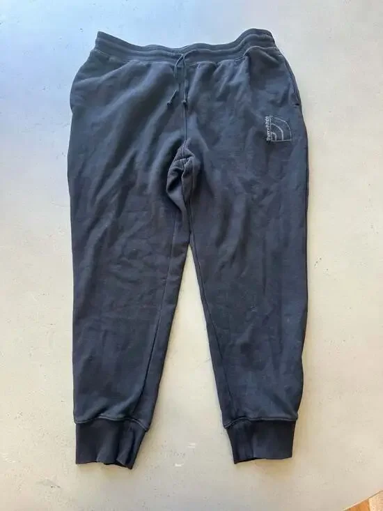The North Face Men's Logo Embroidered Fleece Jogger Sweatpants Black XL