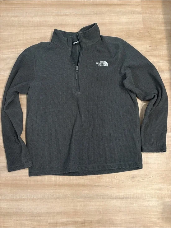 The North Face Men's Dark Charcoal Quarter-Zip Fleece