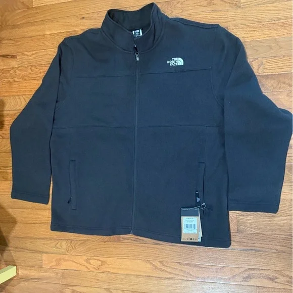 NWT The North Face GORDON LYONS Full Zip Sweater Knit Fleece Jacket Black 2XL
