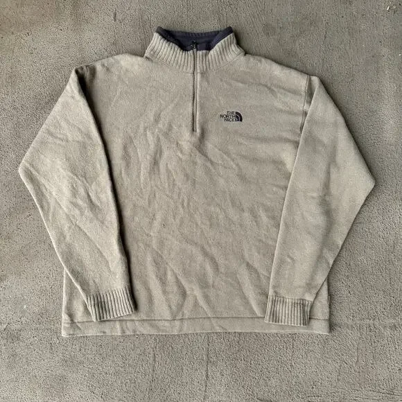 The North Face A5 Series 80% Lambswool Quarter Zip Sweater size XL