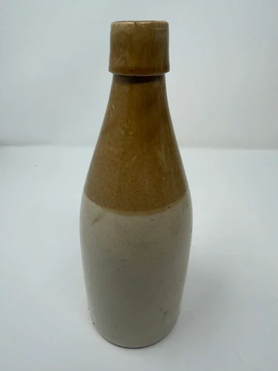 1800s Two Tone Stamp #39 Kennedy Barrowfield Stoneware Ginger Beer Bottle CORK