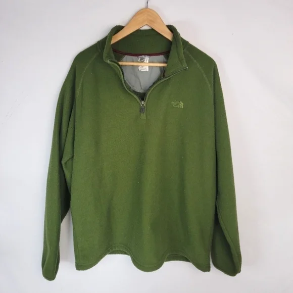 Mens Medium Fleece North Face Quarterzip