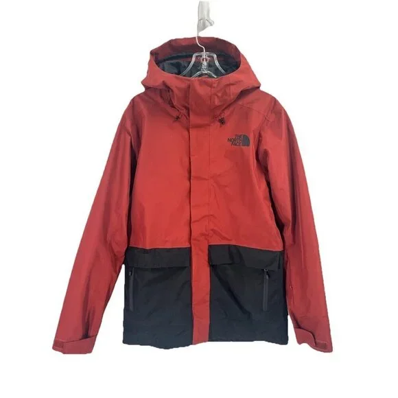 The North Face Men’s Clement Triclimate Jacket Red Brown Sz Small Shell Only