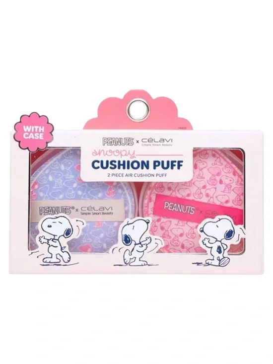 Peanuts X Célavi New Snoopy 2 Piece Air Cushion Puff