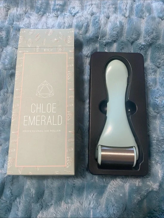 Chloe Emerald Professional Ice Roller - Mint Blue/Green
