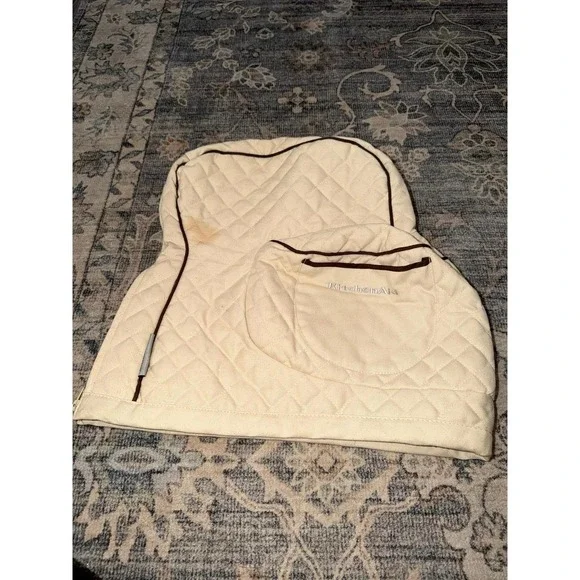 Kitchen Aid Mixer Storage Cover Quilted Tan