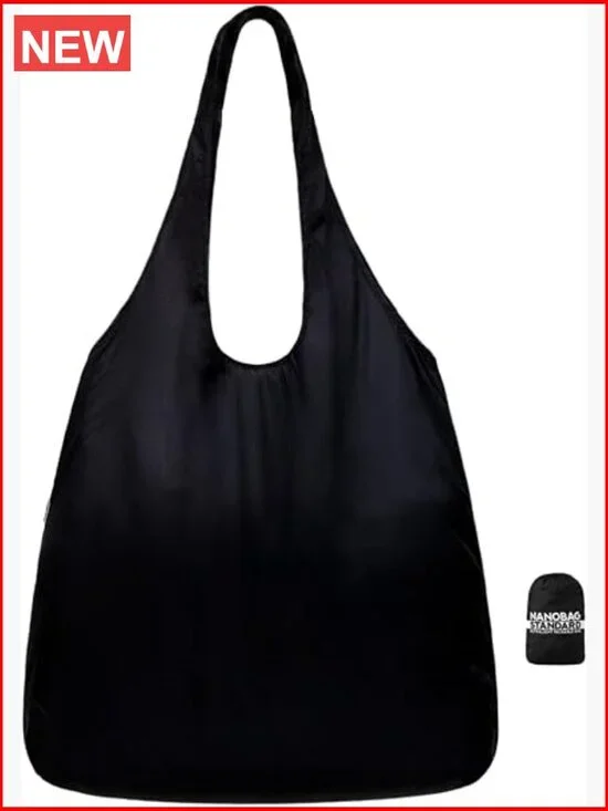 Ultralight Foldable Reusable Tote Bag, Packable Travel Grocery Bag, Diamond