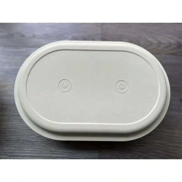 Vintage Tupperware 3 Piece Set #1328-8 Oval‎ Hot/Cold Oval Storage Container