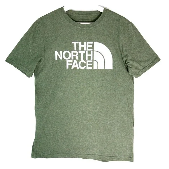 The North Face Logo Standard Fit T-Shirt Men's Size Small Olive Green
