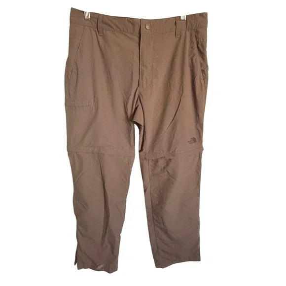 The North Face 34 Short Convertible Hiking Pants Gorpcore Trail Outdoor Brown