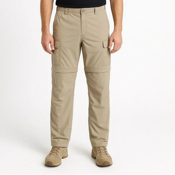 The North Face Convertible Tan Hiking Cargo‎ Pants Men's 38x31 READ