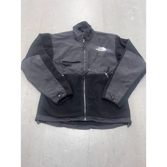 The North Face Denali Jacket Men M Black Polartec Fleece Full Zip Hiking Outdoor