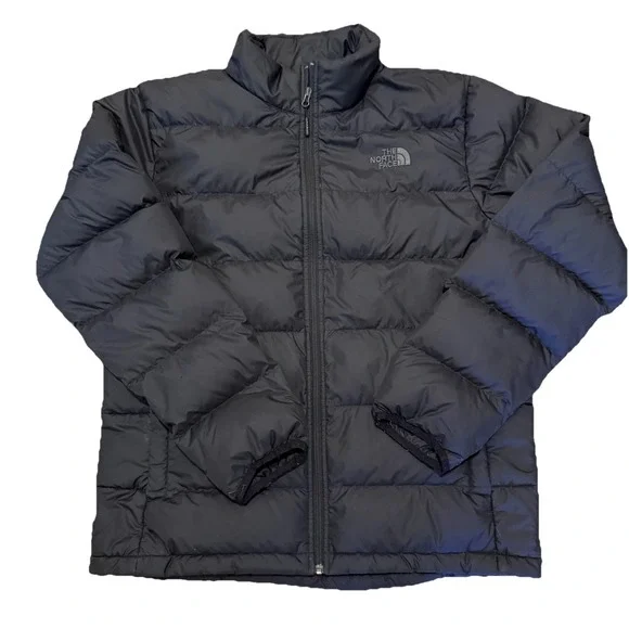 The North Face 550 Goose Down Puffer Jacket Blue Full‎ Zip Men's Size Large L