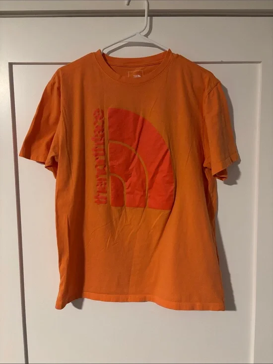 The North Face Orange Short-Sleeve Logo Tee